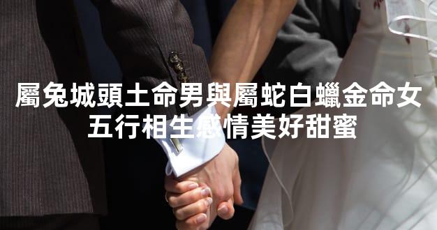 屬兔城頭土命男與屬蛇白蠟金命女 五行相生感情美好甜蜜